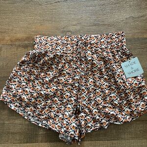 Shade & Shore Women's Geometric High Waist Shorts